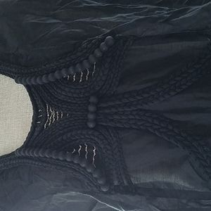 L.A.M.B Gwen Stefani Rare & Unique Braided and Beaded Shirt